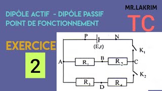 TC  Dipôles actifs  Dipôles passifs  exercice2 [upl. by Elamef]
