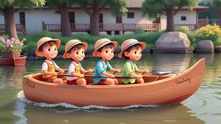 Row Row Row Your Boat ⛵ kids songs baby songs kid songs  Biachacha [upl. by Pelagia]