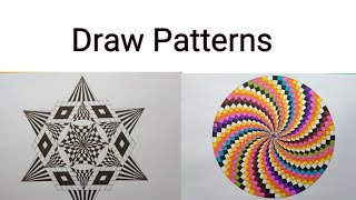 Draw Geometrical patterns easily [upl. by Notsej]