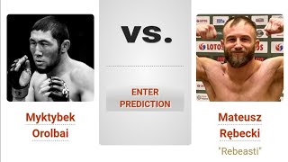 Myktybek Orolbai VS Mateusz Rebecki  UFC 308 Preview amp Picks  Pinoy Silent Picks [upl. by Sanoj703]