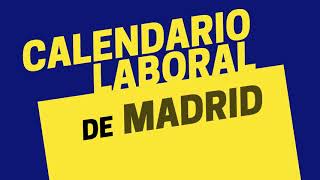 Calendario laboral de Madrid Estos son los días festivos para 2022 [upl. by Bendicta]