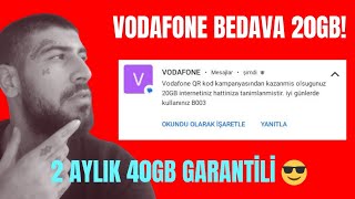 VODAFONE 20GB BEDAVA İNTERNET 2024 DETAYLI VİDEO SAKIN KAÇIRMAYIN Vodafone Hediye internet 😎 [upl. by Ecneitap979]