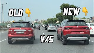 Brezza 2024 On Road Presence 🔥 Old Brezza Vs New  Seltos vs new Brezza Brezza new model 2024 [upl. by Eihcir]