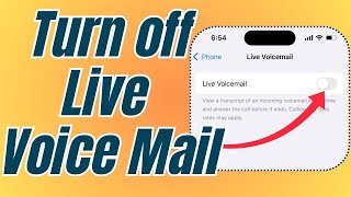 How to Turn off Live Voice Mail on any iPhone 16 iOS 18 [upl. by Aliwt516]