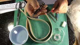 Making a custom leather belt 1  как сделать кожаный ремень  design transfer [upl. by Vizzone604]