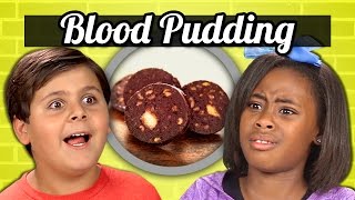 KIDS vs FOOD  BLOOD PUDDING [upl. by Haukom]