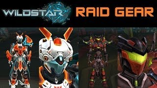 Wildstar Raiding Gear Data Mined Wildstar 20 and 40 Man Raid Tier Gear [upl. by Elish764]