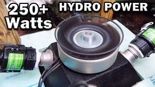 AMAZING 250 Watts of Micro Hydro Power Off Grid [upl. by Inafit372]