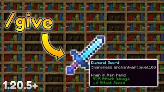 How to get ENCHANTED items with commands  Minecraft Java Edition 1205 [upl. by Eupheemia676]