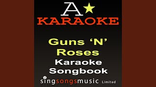 Live And Let Die Originally Performed By Guns N Roses Karaoke Version [upl. by Ardnassac]