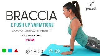 Allenamento Veloce Braccia E Spalle Pesetti amp Pushups [upl. by Losyram]