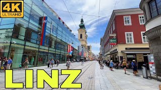 Linz Austria Walking Tour 4K UHD [upl. by Shuman]