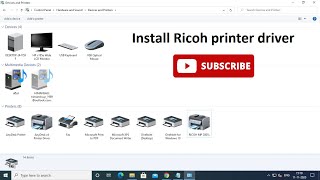 How to install Ricoh printer driver  Ricoh printer driver MP 2001l install printerdriver [upl. by Dressel]