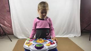 Baby Einstein Discovering Music Activity Table Review [upl. by Eiralam54]