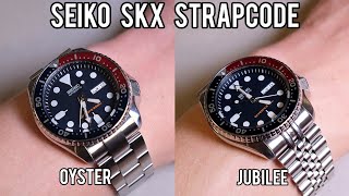 Strapcode JLouis vs OBoyer bracelet for Seiko SKX  Should you get the Jubilee or Oyster [upl. by Alida]