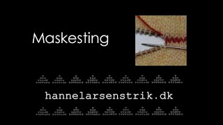 Maskesting Hanne Larsen Strik [upl. by Tterb]