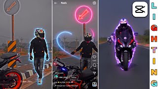 How To Make Lighting Effect Video  Electric Light Effect Video Editing  Capcut Video Editing [upl. by Animsaj]