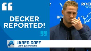 Jared Goff says DECKER REPORTED before 2PT attempt  CBS Sports [upl. by Lowry]