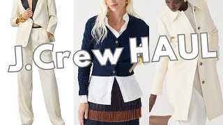 JCrew Cashmere Sweater Must Haves and Lux Coat Haul [upl. by Jelene300]