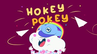 Hokey Pokey  More 🏀  Imaginary Junior Kids Songs [upl. by Notserk]