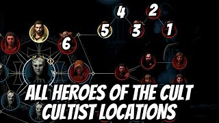 All Heroes of The Cult  Cultist Locations in AC Odyssey [upl. by Chiou]