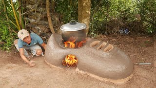 Techniques of making clay wood stoves sculpting shoes beautiful and effective 100 [upl. by Yllen893]