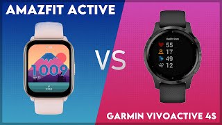 Amazfit Active vs Garmin Vivoactive 4S Comparison [upl. by Noy]