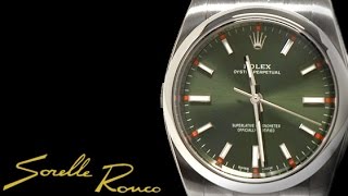 Rolex Oyster Perpetual 34mm Green Dial [upl. by Ycaj429]