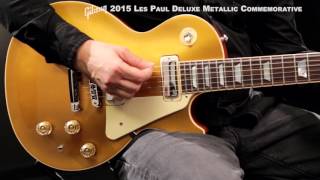 Gibson 2015 Les Paul Deluxe Metallic Commemorative Electric Guitar [upl. by Llen]