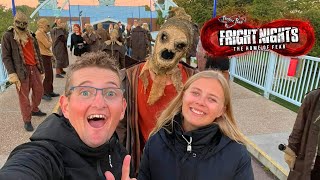 THORPE PARK FRIGHT NIGHTS 2022 Vlog  Inside ALL Scare Mazes [upl. by Beare]