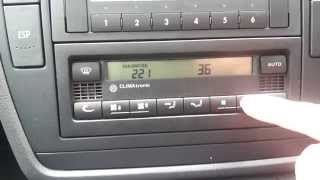 VW Passat B55 Climatronic system How to enter in Diagnostic submenu HOT Engine [upl. by Dietrich35]