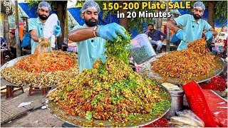 Indias HIGHEST SELLING Tadke Wale Masala Chole Kulche 😍 Street Food India [upl. by Yclehc]