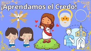 ¡El credo para niños Aprendiendo el Credo Católico catolico fe maria jesus dios rosario [upl. by Ardnic]