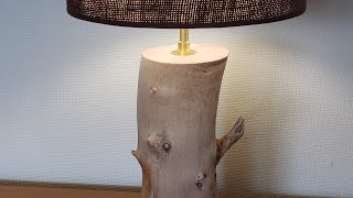 Tutoriel lampe simple en bois flotté  Tuto [upl. by Madid]