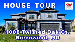 615000 Luxury Home Tour 1008 Twisted Oak Ct Greenwood MO  6 Bedrooms amp only 3 years old [upl. by Ennayrb]