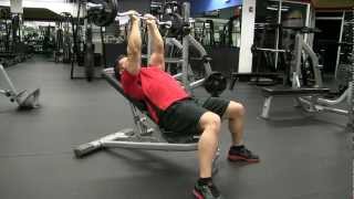 Incline Bench EZ Bar Press to Tricep Extension [upl. by Ester]