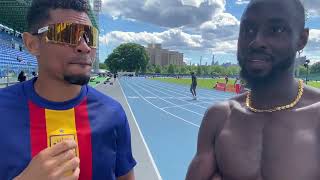 Training Partners Wayde Van Niekerk and Jereem Richards Feeling Healthy Primed for NYC and Olympics [upl. by Doe17]