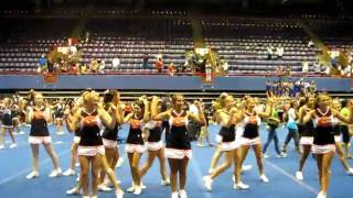 Gilmer Buckeye Varsity cheerleaders cheercamp 2010 [upl. by Amuh]