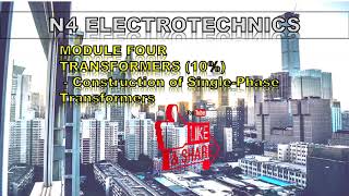 Module 41 Construction of Single Phase Transformers [upl. by Nivrad458]