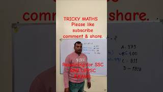 TRICKY SOLs subscribers maths logicalreasoning trending ssctoptakreasoningrahulsir ytshorts [upl. by Nosloc]