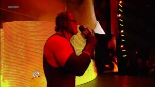 Friday Night SmackDown  Kane challenges Randy Orton to a match at WrestleMania  SmackDown [upl. by Ezirtaeb]