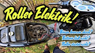 Roller Elektrik checken von A bis Z  Batterie  Spannungsregler  Lichtmaschine prüfen  Teil 1 [upl. by Sidnala258]