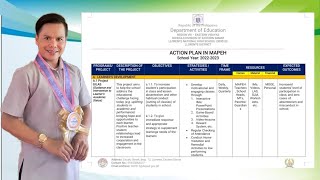 ACTION PLAN IN MAPEH SY 20222023 With Program and Projects [upl. by Siddra]