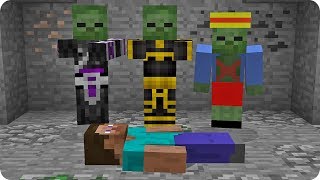 NOS CONVERTIMOS EN ZOMBIES YOUTUBERS EN MINECRAFT [upl. by Ulrich]