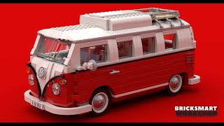 LEGO 10220 VW Camper Van Studio Tutorial [upl. by Assinna]