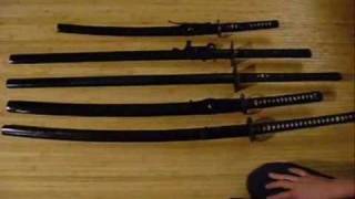 Choson Ninja Sword sizes for training video 110 [upl. by Gnik]