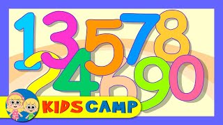 The Numbers Song  Nursery Rhymes And Kids Songs by KidsCamp [upl. by Amalita]