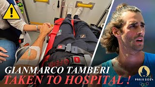 Gianmarco Tamberi Taken to Hospital Ahead of Mens High Jump Final [upl. by Hauge]