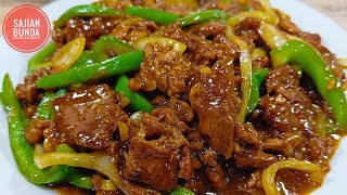 BEEF TERIYAKI ala RESTO Masakan Daging Sapi Terenak [upl. by Beauchamp]