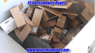 Recycling Cardboard Boxes with the Blue Rhino Auger Cardboard Compactor [upl. by Doris899]